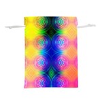 Inverted Circles Lightweight Drawstring Pouch (M) Back