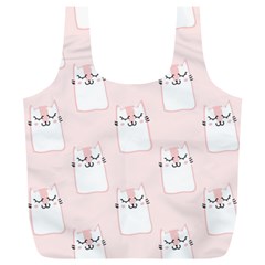 Fluffy Cat Pets Full Print Recycle Bag (xl) by artworkshop