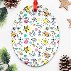 Drawing Pattern Ornament (oval Filigree) by artworkshop