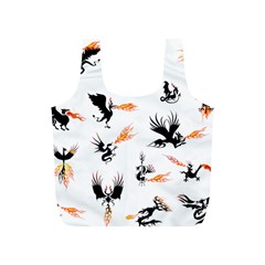Dragon-phoenix-fire-bird-ancient Full Print Recycle Bag (s) by Jancukart
