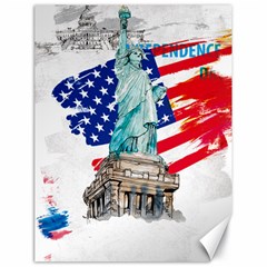 Statue Of Liberty Independence Day Poster Art Canvas 18  X 24  by Jancukart