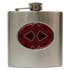 Abstract Pattern Geometric Backgrounds Hip Flask (6 Oz) by Eskimos
