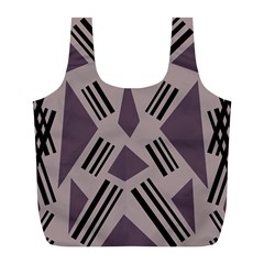 Abstract Pattern Geometric Backgrounds   Full Print Recycle Bag (l) by Eskimos