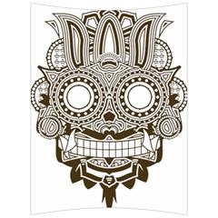 Barong-mask-art-bali Back Support Cushion by Jancukart