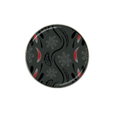 Folk Flowers Print Floral Pattern Ethnic Art Hat Clip Ball Marker (4 Pack) by Eskimos