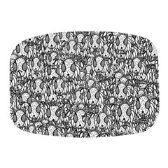 Sketchy Monster Insect Drawing Motif Pattern Mini Square Pill Box by dflcprintsclothing