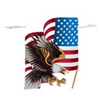 American-eagle- Clip-art Lightweight Drawstring Pouch (M) Back
