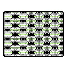 Hackers Town Void Mantis Hexagon Agender Pride Flag Double Sided Fleece Blanket (small)  by WetdryvacsLair