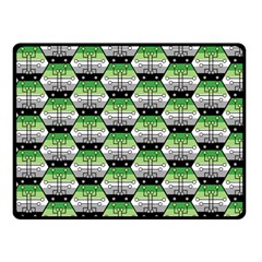 Hackers Town Void Mantis Hexagon Aromantic Pride Flag Double Sided Fleece Blanket (small)  by WetdryvacsLair