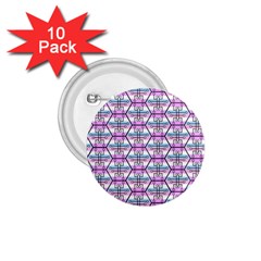 Hackers Town Void Mantis Hexagon Bigender Pride Flag 1 75  Buttons (10 Pack) by WetdryvacsLair
