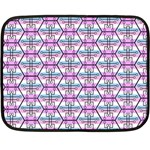 Hackers Town Void Mantis Hexagon Bigender Pride Flag Double Sided Fleece Blanket (Mini)  35 x27  Blanket Front