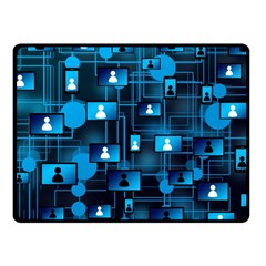 Smartphone-system-web-news Fleece Blanket (small) by Jancukart