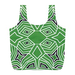 Abstract Pattern Geometric Backgrounds  Full Print Recycle Bag (l) by Eskimos