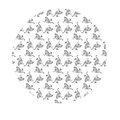 Robot Dog Drawing Motif Pattern Mini Round Pill Box (pack Of 3) by dflcprintsclothing