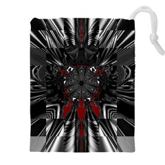 Abstract-artwork-art-fractal Drawstring Pouch (4xl) by Sudhe