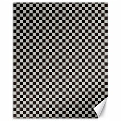 Black And White Watercolored Checkerboard Chess Canvas 11  X 14  by PodArtist