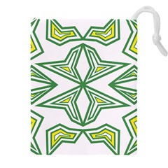 Abstract Pattern Geometric Backgrounds Drawstring Pouch (4xl) by Eskimos