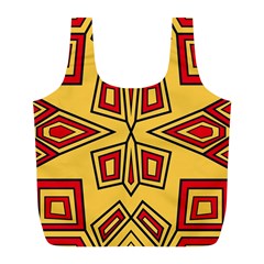 Abstract Pattern Geometric Backgrounds Full Print Recycle Bag (l) by Eskimos