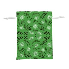 Folk Flowers Print Floral Pattern Ethnic Art Lightweight Drawstring Pouch (m) by Eskimos