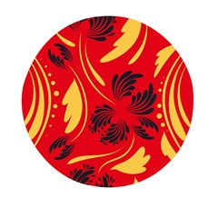 Folk Flowers Print Floral Pattern Ethnic Art Mini Round Pill Box (pack Of 5) by Eskimos