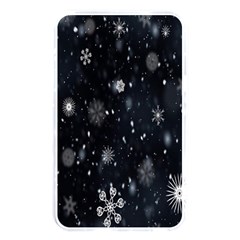 Snowflakes,white,black Memory Card Reader (rectangular) by nateshop