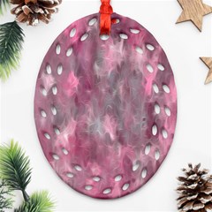 Abstract-pink Ornament (oval Filigree) by nateshop
