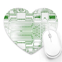 Circuit Board Heart Mousepads by Sapixe