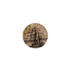 Ship Map Navigation Vintage 1  Mini Magnets by Sapixe