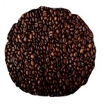 Coffee Beans Food Texture Large 18  Premium Round Cushions Back