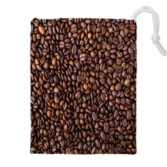 Coffee Beans Food Texture Drawstring Pouch (4xl) by artworkshop