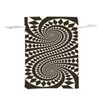 Retro-form-shape-abstract Lightweight Drawstring Pouch (M) Back