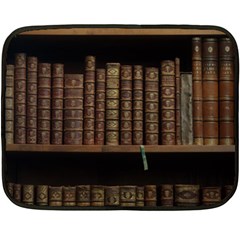 Books Covers Book Case Old Library Double Sided Fleece Blanket (mini)  by Amaryn4rt