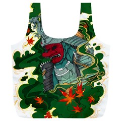 Armor Japan Maple Leaves Samurai Full Print Recycle Bag (xxl) by Amaryn4rt