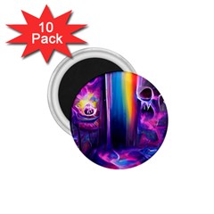 Purple Drawing Digital Art 1 75  Magnets (10 Pack)  by Amaryn4rt