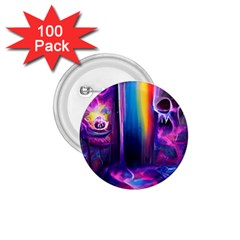 Purple Drawing Digital Art 1 75  Buttons (100 Pack)  by Amaryn4rt