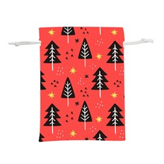Christmas Christmas Tree Pattern Lightweight Drawstring Pouch (l) by Amaryn4rt