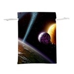 Planets In Space Lightweight Drawstring Pouch (M) Back