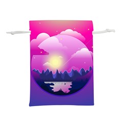 Landscape Illustration Illustrator Lightweight Drawstring Pouch (m) by Wegoenart