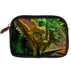 Chameleon Reptile Lizard Animal Digital Camera Leather Case by Wegoenart