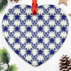 Background Pattern Texture Design Heart Ornament (two Sides) by Wegoenart