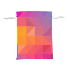 Illustration Geometric Pattern Design Graphic Lightweight Drawstring Pouch (m) by Wegoenart