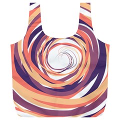 Illustration Colorful Yellow Purple Orange Full Print Recycle Bag (xl) by Wegoenart