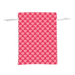 Valentine Lobe Hearts Background Seamless Tile Lightweight Drawstring Pouch (m) by Wegoenart
