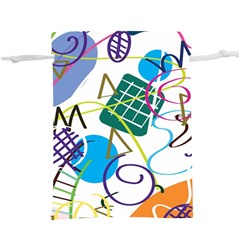 Abstract Pattern  Lightweight Drawstring Pouch (xl) by Wegoenart