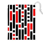 Illustration Background Geometric Pattern Drawstring Pouch (4XL) Front
