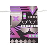Illustration Background Abstract Geometric  Lightweight Drawstring Pouch (XL) Front