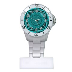 Illusion Geometric Background Plastic Nurses Watch by Wegoenart