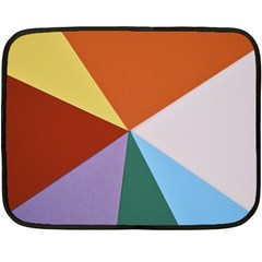 Colorful Paper Art Materials Fleece Blanket (mini) by Wegoenart