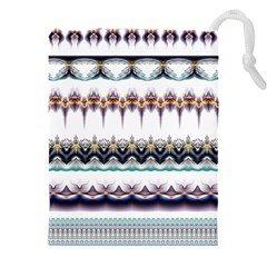 Illustration Geometric Art Dividers Borders Drawstring Pouch (4xl) by Wegoenart