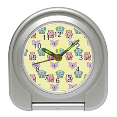 Illustration Animals Pastel Children Colorful Travel Alarm Clock by Wegoenart